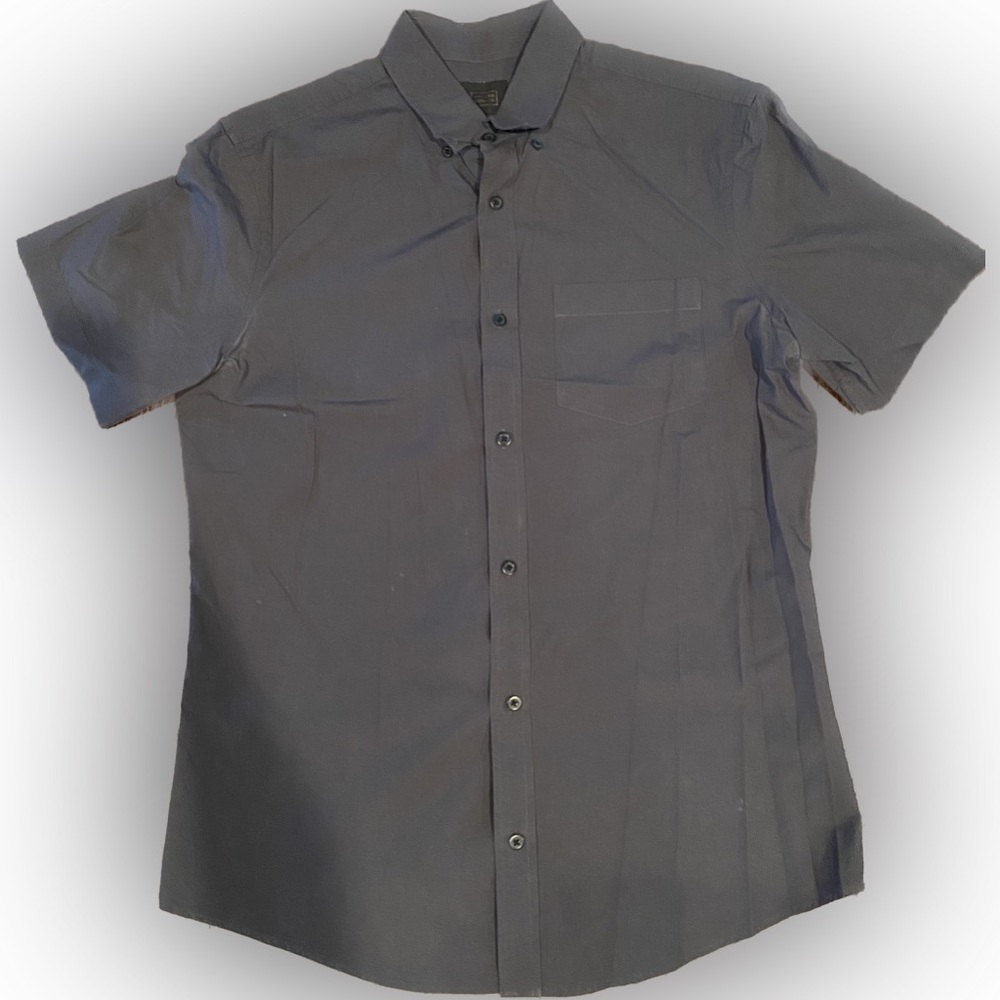 14th & Union Casual Men’s Medium Short Sleeved Button Down Shirt